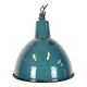 Industrial Petrol Enamel Factory Pendant Lamp, 1960s