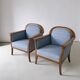 Chaises en satin de bouleau Biedermeier | Suède | ensemble de 2