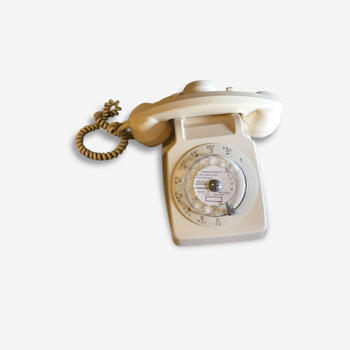 Phone vintage Socotel S63 ivory dial, 1979, France