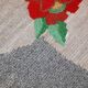 Old American Carpet Hooked handmade 78cm x 138cm 1920s, 1C705