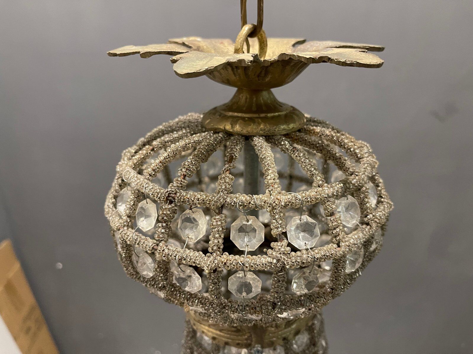 Crystal brass chandelier