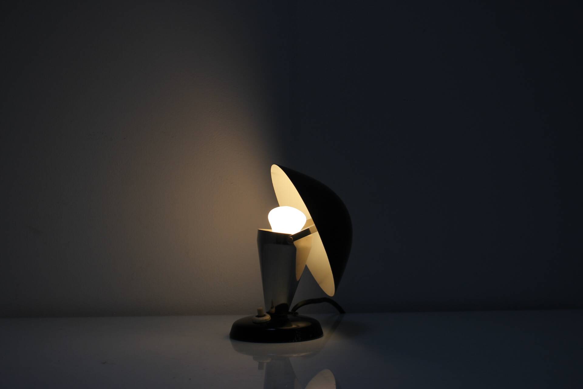 1930's Bauhaus Table Lamp, Czechoslovakia