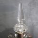 Pair of antique bronze and crystal candelabras - electrified