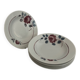 6 soup plates, "Monique" pattern, Badonviller