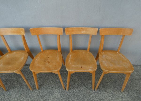 6 chaises de bistrot luterma vintage