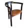Hans Olsen, Fauteuil en bois verni et cuir