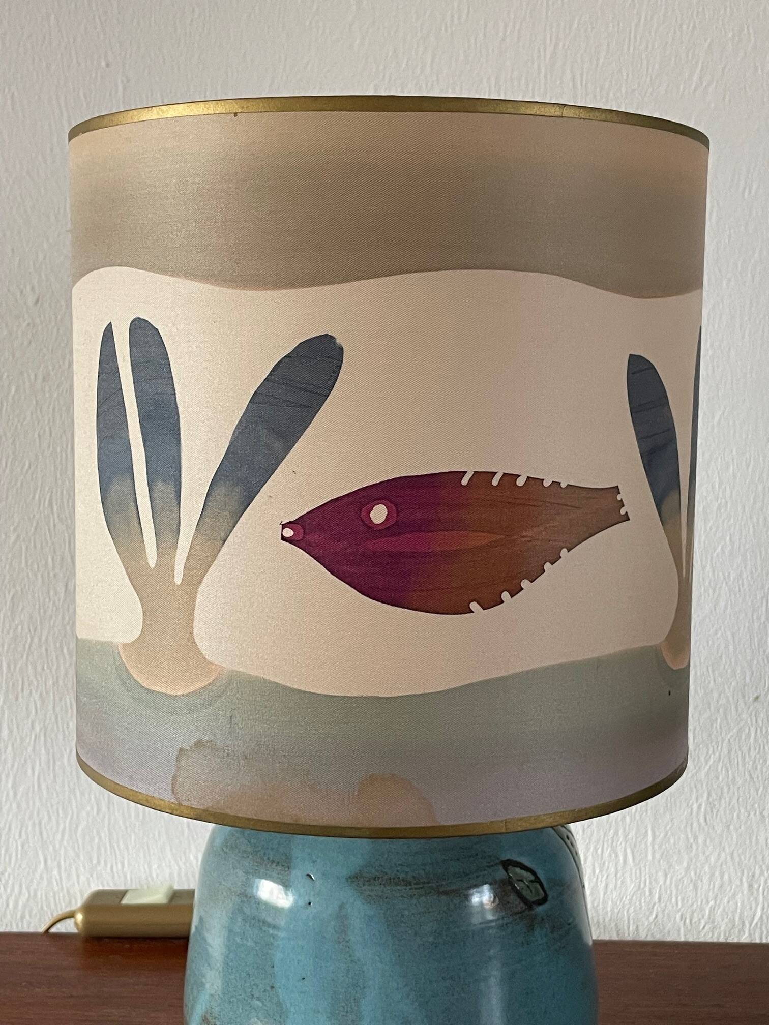 Vintage 1970s ceramic lamp