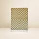Beni Ouarain Berber rug • Lime green and yellow checkered pattern