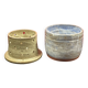 Large enameled stoneware water butter dish signed anne farcis? 14 x 12 cm