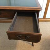 Bureau sous main en cuir ancien
