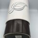 White and brown white and brown form évase vase leaf pattern - 40 cm