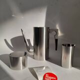 New 1968 Arne Jacobsen coffee pot, cream jug, and sugar bowl for Stelton.