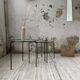 50s metal and glass nesting coffee tables