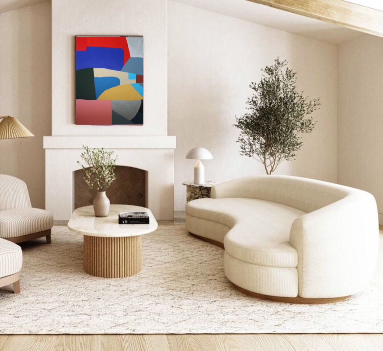 Abstract painting disruption