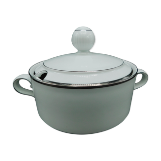 Soupière en porcelaine Winterling Marktleuthen - Blanc & argent