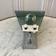 Wall lamp in chrome and smoked glass 70s