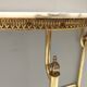 Brass and Portuguese Pink Marble Console Table,  Italy