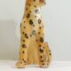 Large vintage ceramic leopard statue – Wild decor from the 70s