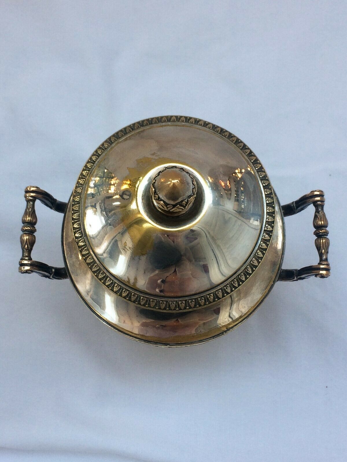 Empire-style silver metal coffee service