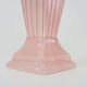 Vintage shell vase in pink ceramic from the 50s