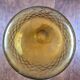 Vintage amber glass carafe with diamond pattern – Retro soliflore