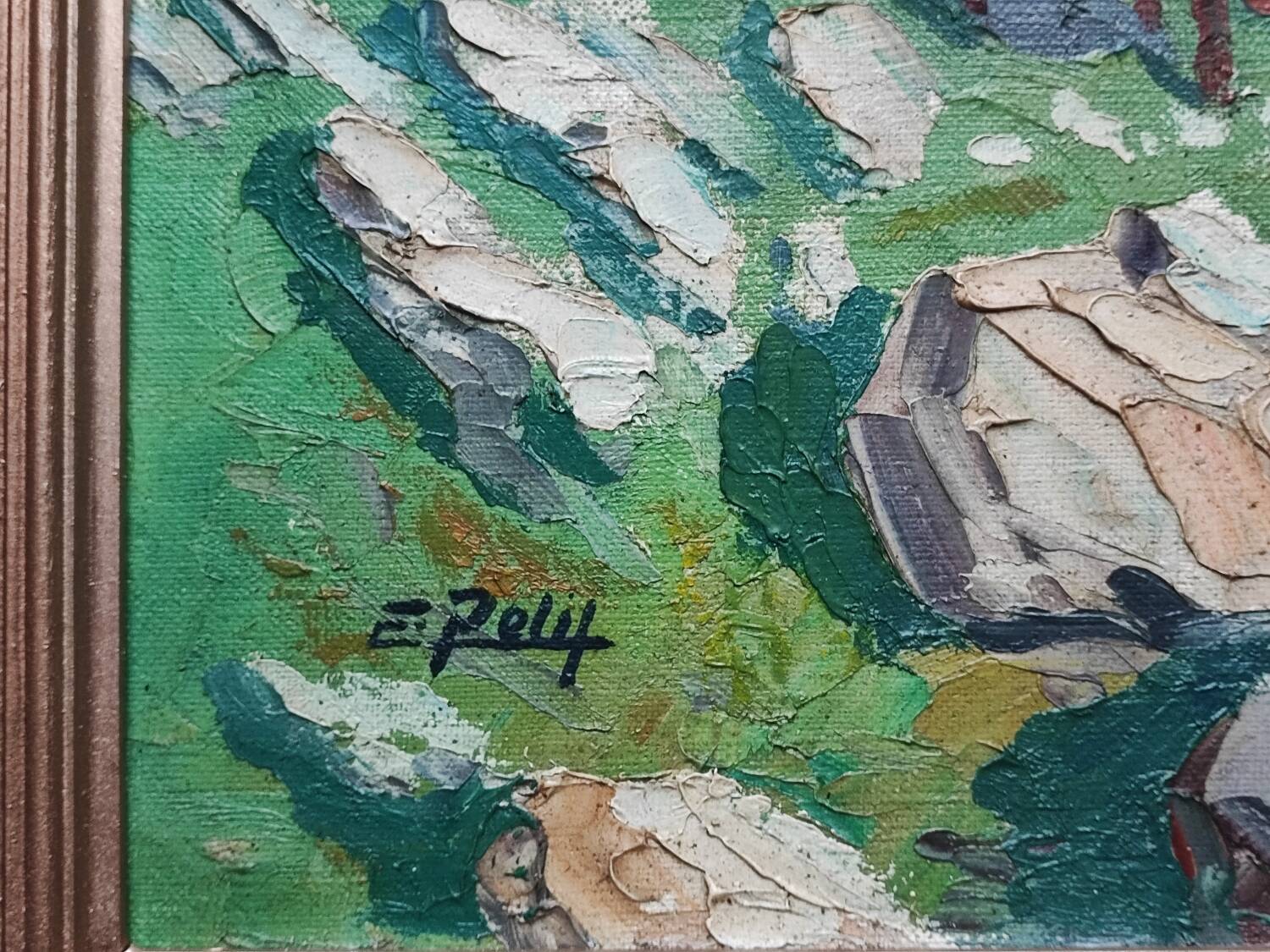 Tableau paysage - par E. Petit