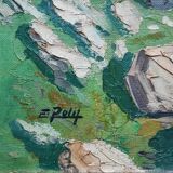 Tableau paysage - par E. Petit