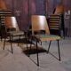 Lot of 19 chairs Baumann Manhattan skai green