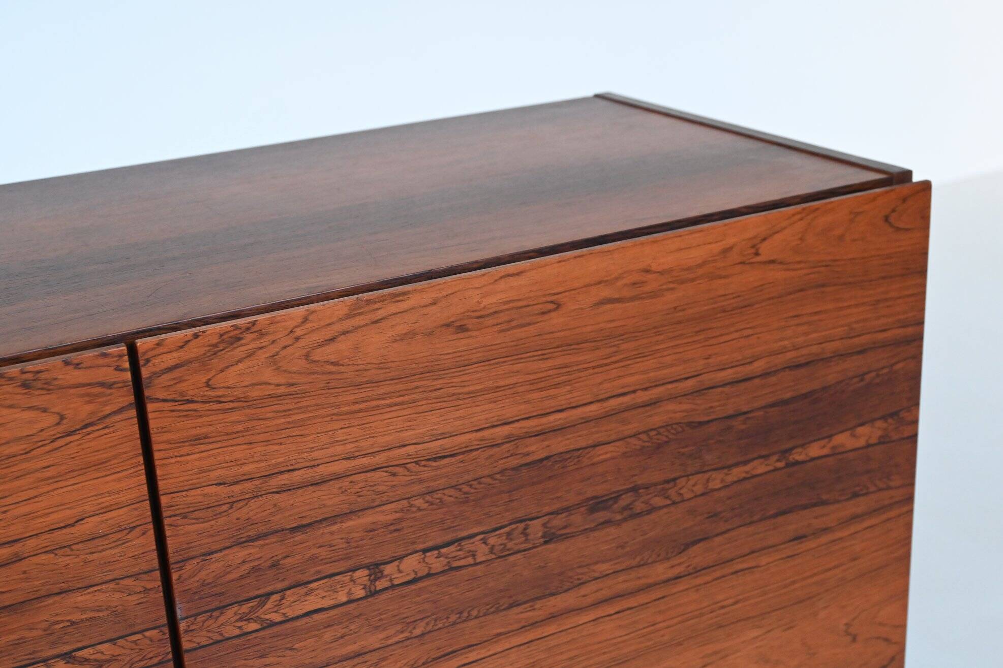 Rudolf Bernd Glatzel rosewood bar cabinet Fristho the Netherlands 1956