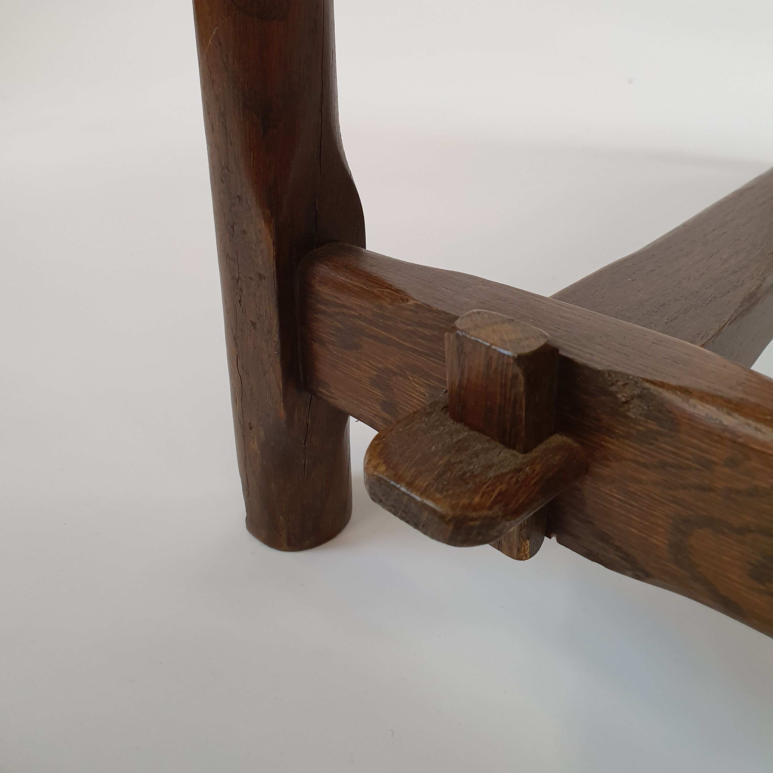 Dutch modernist oak side armchair, 1960