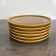 Set of 6 vintage 70s Melitta Ceracron dessert plates.