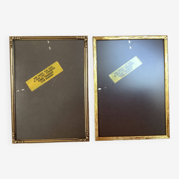 Pair of gold metal frames Jyden