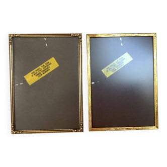 Pair of gold metal frames Jyden