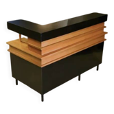 Modernist bar/counter in the style of Jean Prouvé, 1940s