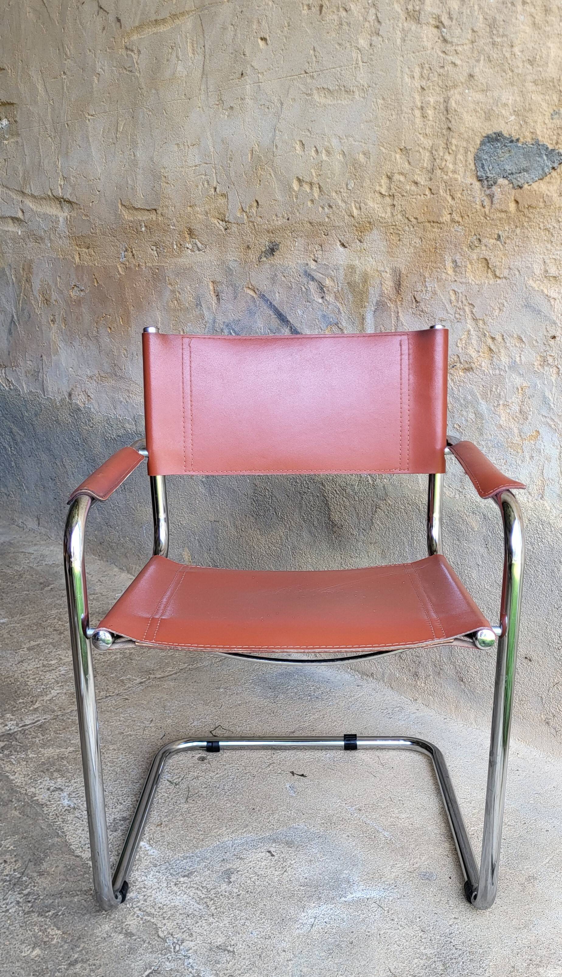 Leather Cantilever Chair