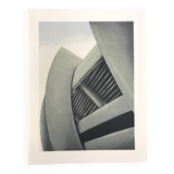 Original lithograph by Alain LE FOLL, Corbelled stadium, 1978