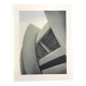 Original lithograph by Alain LE FOLL, Corbelled stadium, 1978