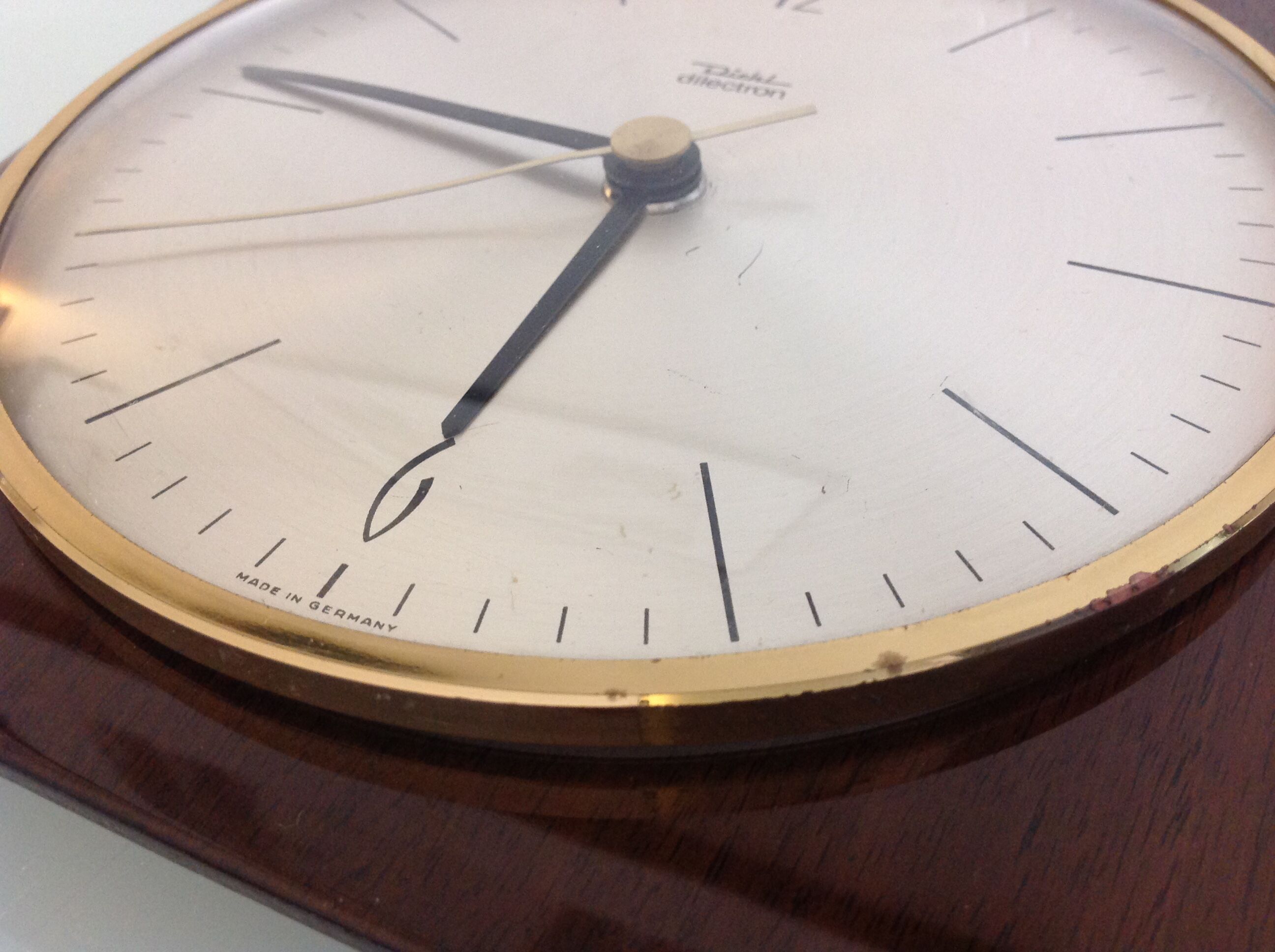 Old wooden clock by Diehl