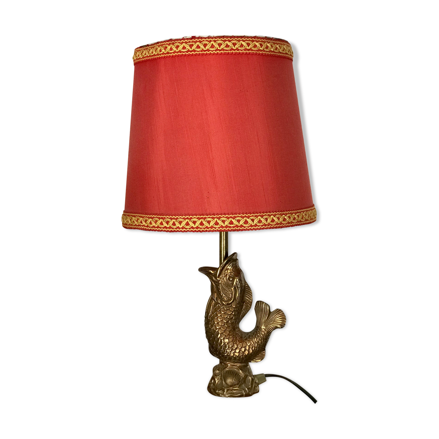 Fish bronze lamp