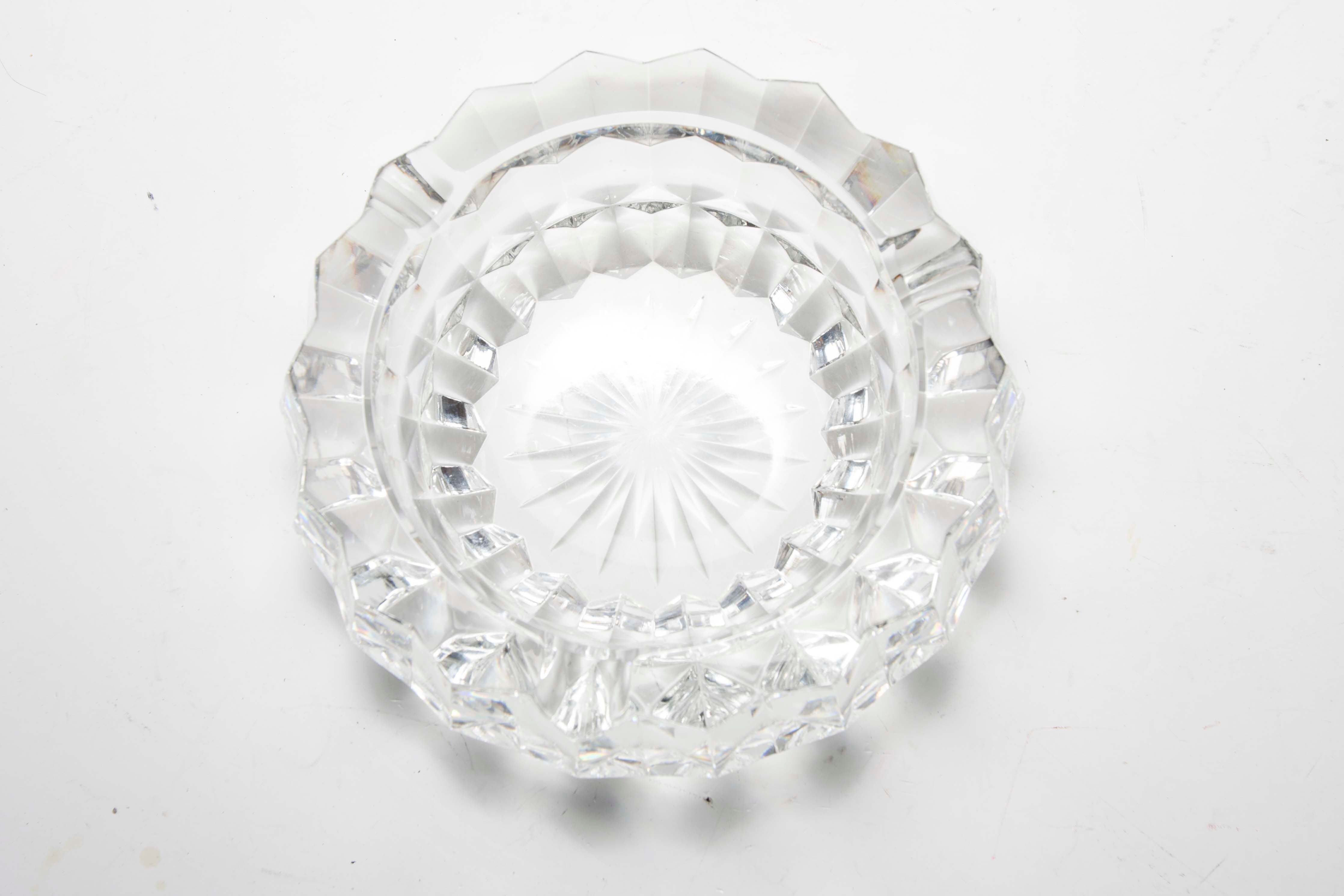 Cendrier cristal années 50