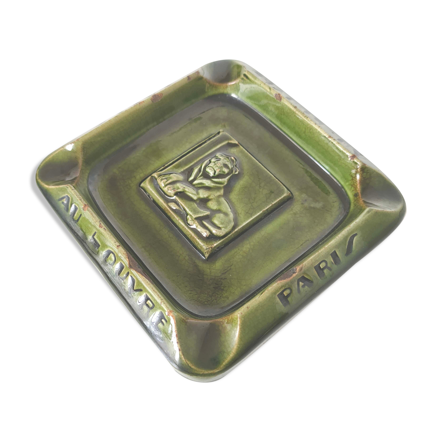 Old ashtray at louvre paris ceramics