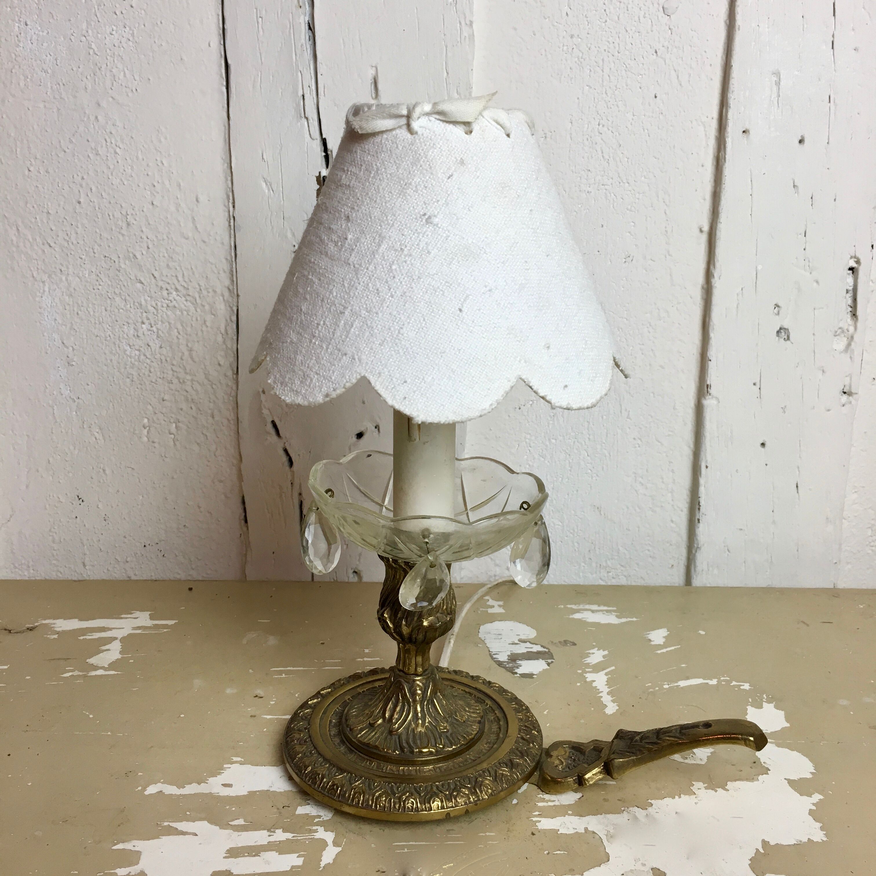 Ancient cave lamp in gilded bronze