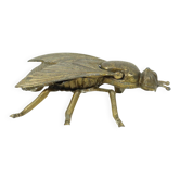Cendrier vintage en cuivre, figurine mouche, laiton, Italie, années 1960