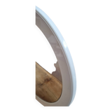 Round white plastic mirror, 1970s