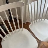 Set of 4 IVY chairs signed TON white
