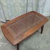 Wood and glass coffee table