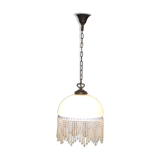 Vintage suspension in half shell speckled with pearls