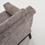 Fauteuil avec pieds en hêtre, design années 1970