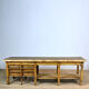 Table de travail industrielle en bois, années 1950