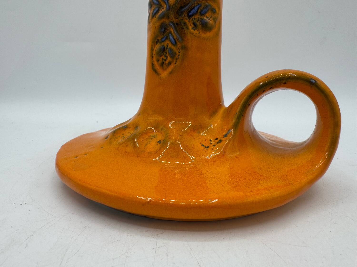 West Germany pottery candle holder